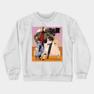 George Lucas - An illustration by Paul Cemmick Crewneck Sweatshirt